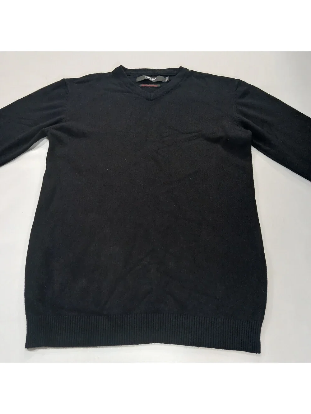 XRAY Jeans Slim Fit Premium Comfort Men's Black Pullover Sweater Size S Chest 37